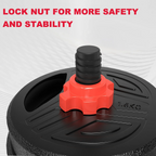 3-in-1 Dumbbell Barbell Set, Adjustable Dumbbell Weights, Dumbbell Bars, Dumbbell Set for Strength Training, Fitness, Home Gym