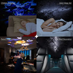 Projetor Galaxy Rotativo 360° com Céu Estrelado para Quarto e Decoração