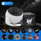 Projetor Galaxy Rotativo 360° com Céu Estrelado para Quarto e Decoração
