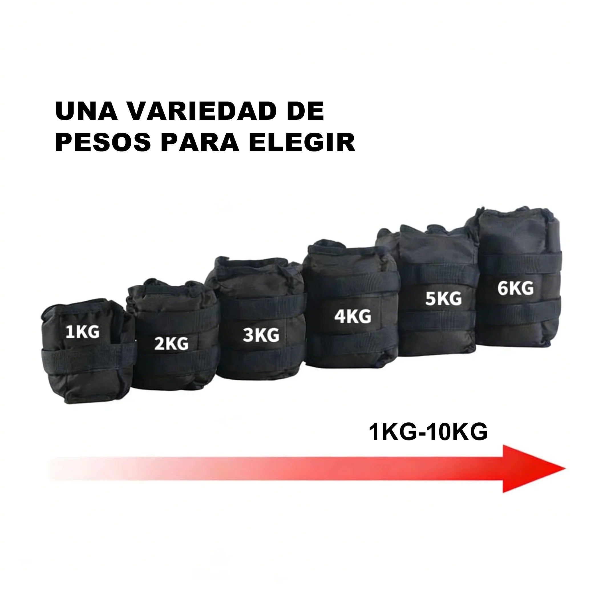 DECODEKO Adjustable Ankle and Wrist Weights, 0.5-10kg, Versatile Fitness Training with Breathable Nylon, Hook and Loop Closure, Perfect for Home Gym and Aerobics, Adjustable Dumbbells for Personalized Intensity