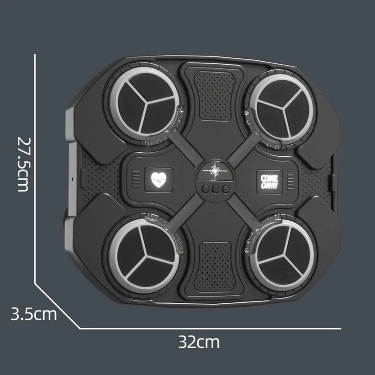 Máquina de Boxe Inteligente com Música e Bluetooth — Montagem na Parede com Luvas