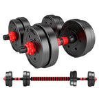 Halteres Ajustáveis 3‑em‑1 para Home Gym (10–30 kg)