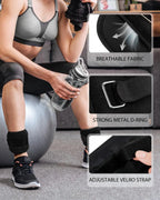 DECODEKO Adjustable Ankle and Wrist Weights, 0.5-10kg, Versatile Fitness Training with Breathable Nylon, Hook and Loop Closure, Perfect for Home Gym and Aerobics, Adjustable Dumbbells for Personalized Intensity