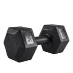 Hexagonal Dumbbell Set 2.5-10kg for Home Gym, Vinyl Coated Weights with Non-Slip Grip, Ideal for Bodybuilding and Fitness Training, Compact Design for Easy Storage, Durable PVC Coating to Absorb Impact.