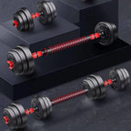 Multifunctional adjustable 3-in-1 set, adjustable with optional handle, straight bar, push bar, 10kg, 15kg, 20kg, 30kg gym weights for men.