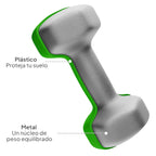 Soft-Grip Neoprene Hex Dumbbells Set - Anti-Roll Design, 1kg to 6kg, 2 Units, Ergonomic for Home Gym and Fitness, Ideal for both men and women, Perfect for circuit training and weightlifting.