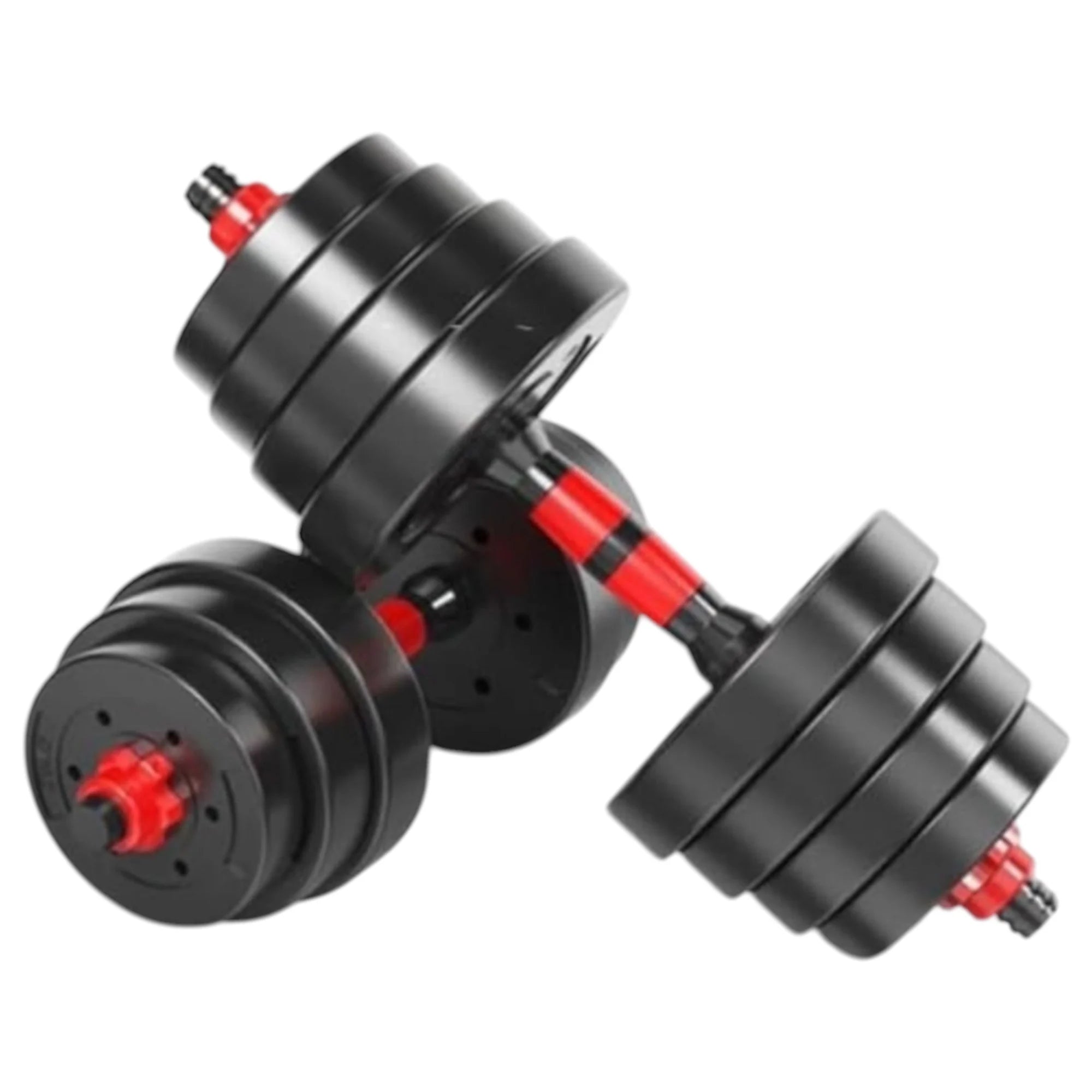 2-in-1 Adjustable Dumbbell Set with Bars, Multifunctional 10KG-30KG for Home Gym, featuring adjustable weights and easy setup for full-body workouts. Ideal for strength training and fitness exercises.