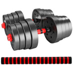 Halteres Ajustáveis 3‑em‑1 para Home Gym (10–30 kg)