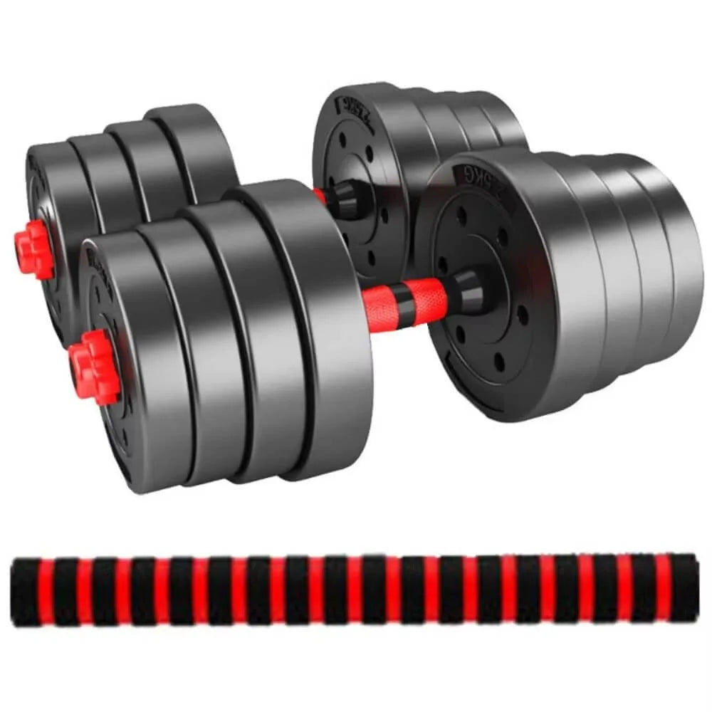 Halteres Ajustáveis 3‑em‑1 para Home Gym (10–30 kg)