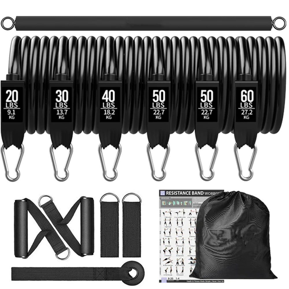 FitBar Resistance Set – Barra de Treino com Bandas para Pilates, Yoga e Full Body Workout