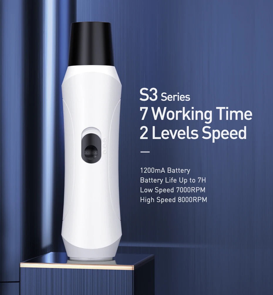 ROJECO N30 Electric Nail Clippers for Dogs, Nail Grinder, Rechargeable Professional Pet Clipper for Cat Claws, Cutter, Grooming