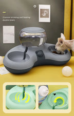 HOOPET New Style Cat Automatic Drinking Feeding Bowl Anti-overturning Non-slip Bowl for Cats Dogs Cat Food Holder Teddy Dog Bowl