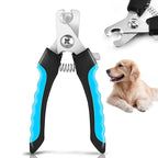 Professional Pet Nail Clipper with Safety Guard, Stainless Steel Scissors for Cat and Dog Claw Care and Grooming Supplies. Size Fits All Sizes.