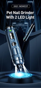 ROJECO N30 Electric Nail Clippers for Dogs, Nail Grinder, Rechargeable Professional Pet Clipper for Cat Claws, Cutter, Grooming