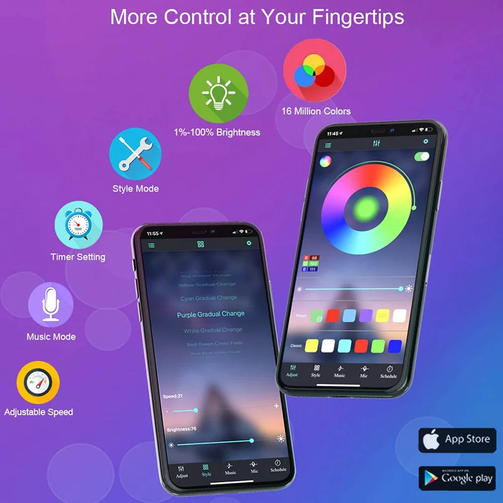 Bluetooth Tape USB LED Strip Light 5050 SMD 5V USB RGB Lights Flexible LED Lamp Tape Ribbon RGB Self-adhesive TV Desktop Diode