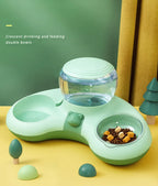 HOOPET New Style Cat Automatic Drinking Feeding Bowl Anti-overturning Non-slip Bowl for Cats Dogs Cat Food Holder Teddy Dog Bowl