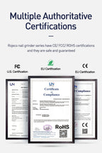 ROJECO N30 Electric Nail Clippers for Dogs, Nail Grinder, Rechargeable Professional Pet Clipper for Cat Claws, Cutter, Grooming