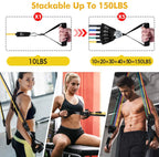 360lbs Fitness Exercises Resistance Bands Set Elastic Tubes Pull Rope Yoga Band Training Home Gym Workout Equipment
