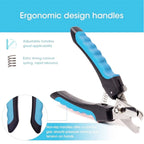 Professional Pet Nail Clipper with Safety Guard, Stainless Steel Scissors for Cat and Dog Claw Care and Grooming Supplies. Size Fits All Sizes.
