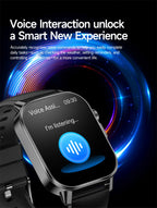 2026 New Model Uric Acid & Lipid Health Analysis Smartwatch Men's ECG+PPG Bluetooth Call 2.01 inch Flashlight Smartwatch Women's