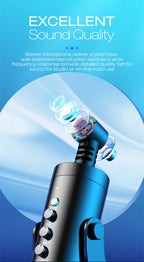 Haomuren — Microfone Condensador USB com Saída Headphone