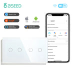BSEED WiFi Touch Switch — Tomada EU com USB‑C Tuya Smart Life