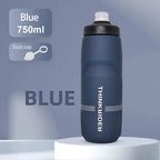 ThinkRider 620ml/750ml MTB Bicycle Water Bottle, Road Bike Water Bottle, Outdoor Sports Plastic, Portable, Large Capacity Drink, Cycling