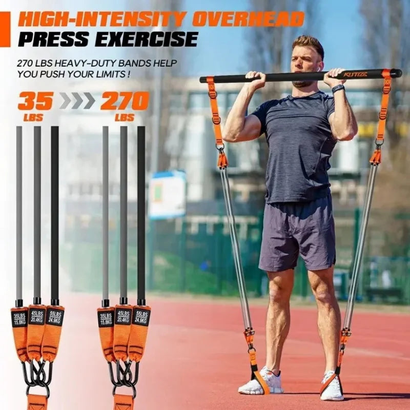 Pilates Resistance Bar Set – Kit de Pilates com Barra e Bandas