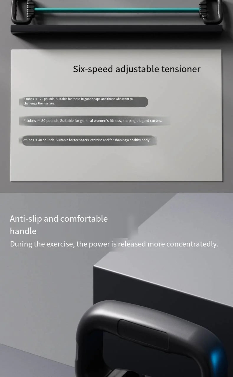 Treinador Ajustável de Ombros, Costas e Peito com Corda Elástica de Alta Resistência