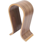 U-shaped wooden headphone stand, desktop headphone display stand, suitable for almost all headphones.