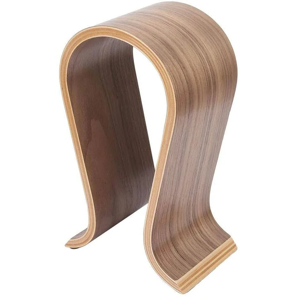 U-shaped wooden headphone stand, desktop headphone display stand, suitable for almost all headphones.