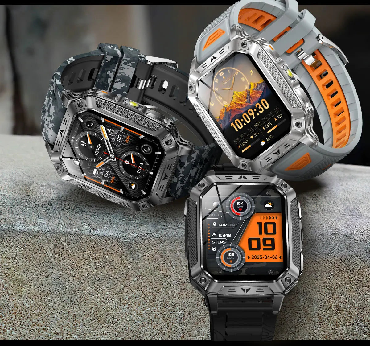 Smartwatch Militar 2026 – Robustez Extrema, Lanterna LED e Autonomia XL