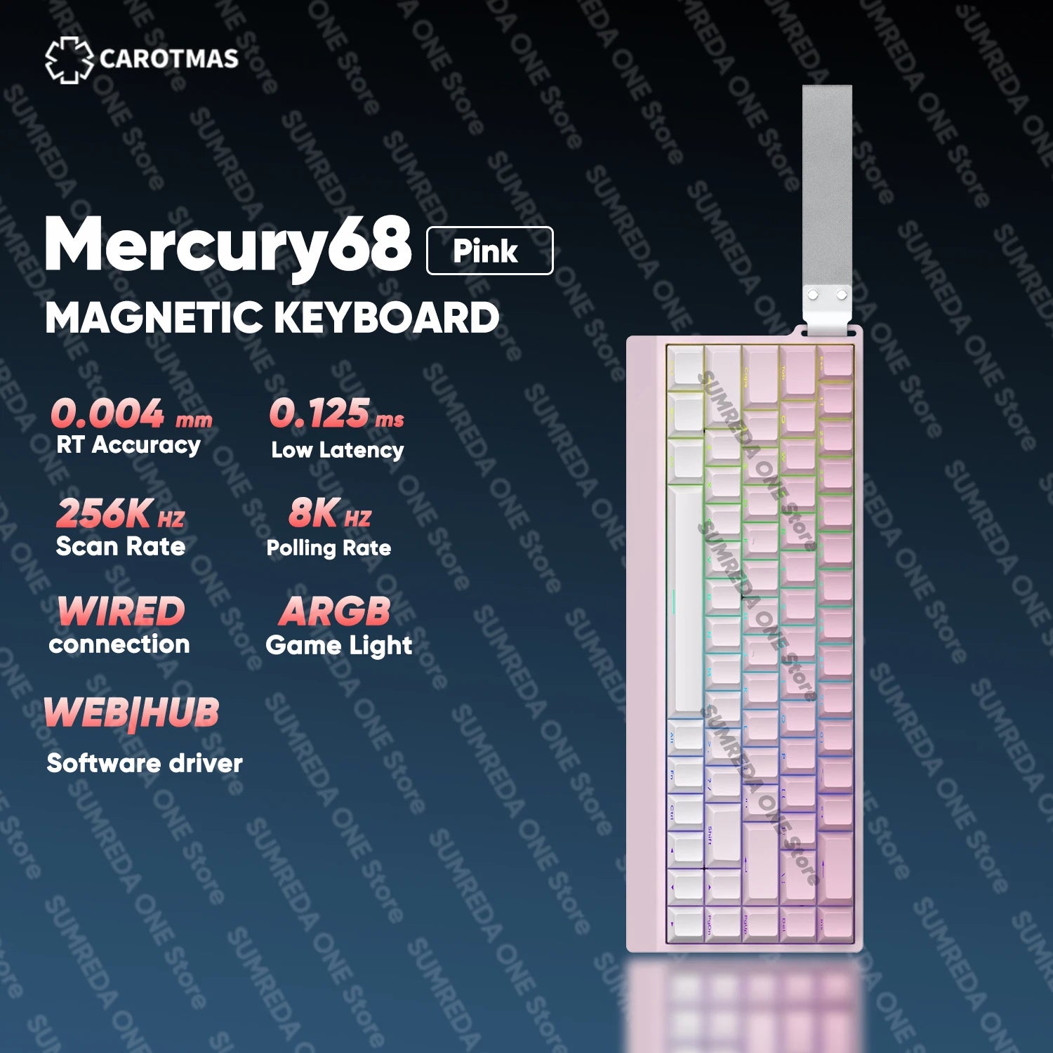 IROK Carotmas Mercury68 Max mars68 pro Mercury 68 Gaming Magnetic Mechanical Keyboard Rapid Trigger 0.001 8K Wired Gamer Keyboard