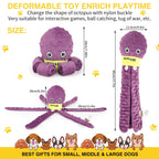 Valentine's Day Dog Enrichment Toys, Octopus Dog Toys, Dog Snuffle Toy, Helps Pets Eat Slowly, Dog Puzzle Game Interactive Toy