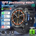 Smartwatch Militar 2025 – Mapas Offline, Memória 4GB e Multimédia Completa