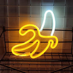 Banana USB Neon Sign LED Night Light for Bedroom, Wedding, Birthday Party, Game Room Wall Decor. Wall Decoration with USB & Battery Power.