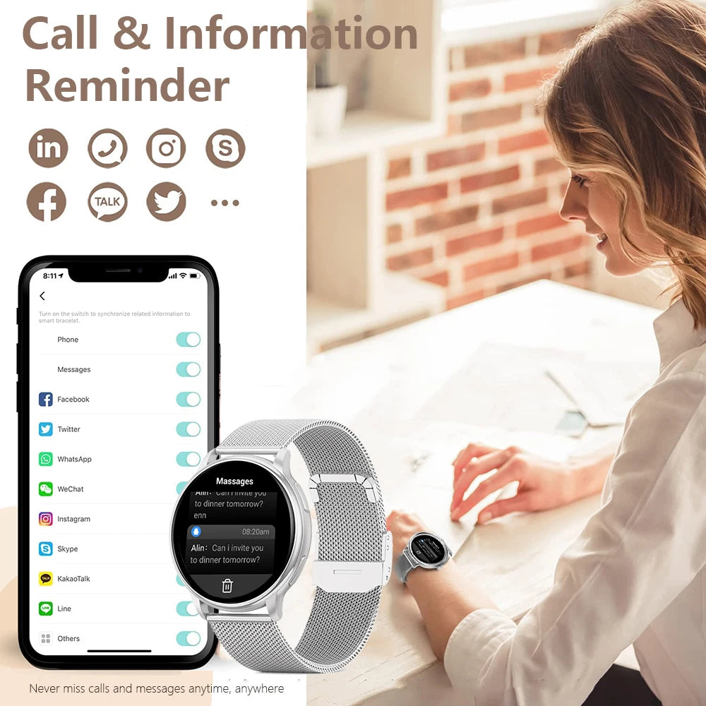 MEVADEN Bluetooth Call Smart Watch Women's Custom Dial Watches Men's Sport Fitness Tracker Heart Rate Smartwatch For Android IOS Y22