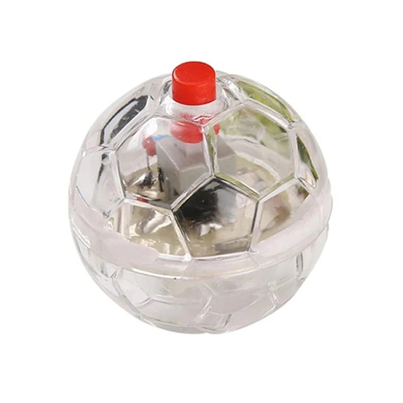 Cat Transparent Glowing Ball Toy Flashing Interactive LED Touch Activated Glowing Ball Suitable Kitten Puppy Running Exercise