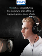 Philips SHP9500 Headphone HiFi Stereo Wired Earphone Computer Online Learning Earbuds Esports Game 3.5mm 6.3mm Universal Headset
