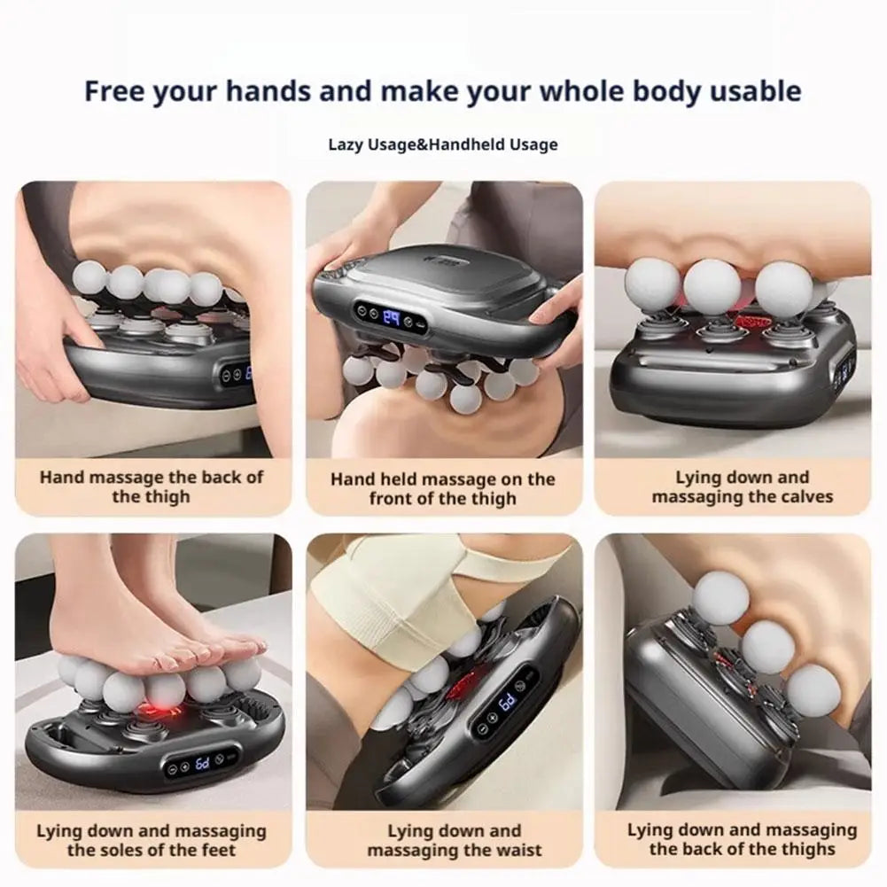 22 Head Fascia Gun High Frequency Vibration Massage Gun 9 Speed ​​Levels Deep Muscle Relaxation for Back Neck Shoulder