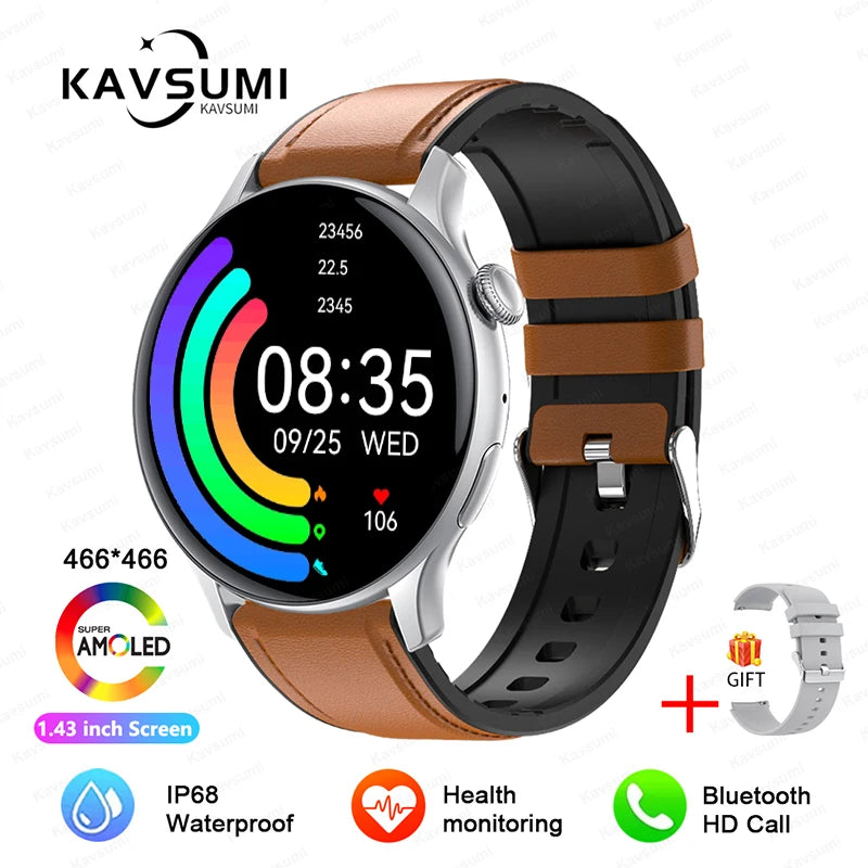 Smartwatch for Women AMOLED Screen Always Display Time NFC IP68 Waterproof Sports Call Women Smart Watch For Women Custom Dial