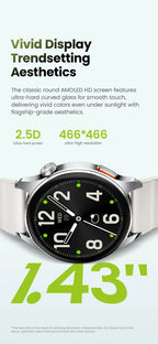 HAYLOU Watch 4S – AMOLED HD, GPS Avançado e Performance Desportiva