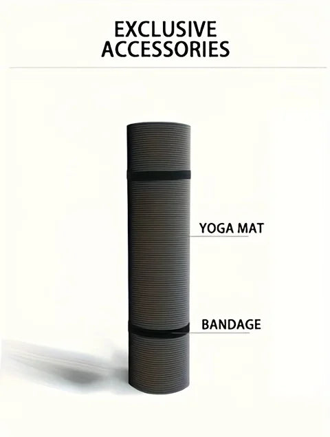 Tapete de Yoga NBR 15/20 mm Antiderrapante e Impermeável para Treino e Outdoor