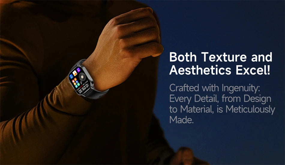 2026 New Model Uric Acid & Lipid Health Analysis Smartwatch Men's ECG+PPG Bluetooth Call 2.01 inch Flashlight Smartwatch Women's