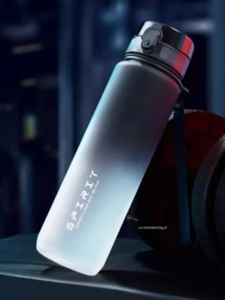 1 Liter Large Capacity Sports Water Bottle Leak Proof Colorful Plastic Cup Drinking Outdoor Travel Portable Gym Fitness Jugs