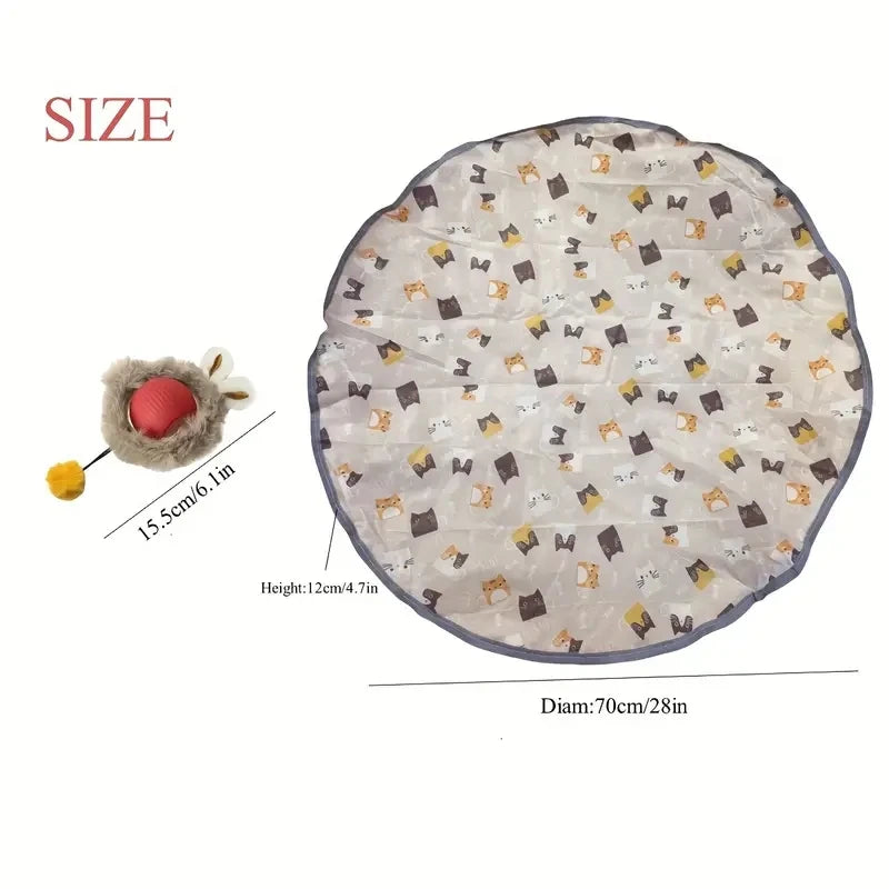 1 pcs Rechargeable Hide & Seek Pet Toy for Cats & Dogs - Interactive Rolling Balls Play Set for Exercise & Entertainment