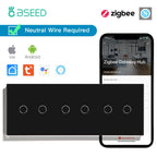 BSEED Zigbee Touch Switch — 1/2/3 Gang + Tomadas EU com Neutro