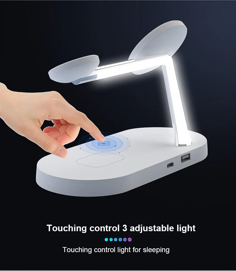 3-in-1 Wireless Magnetic Charger for iPhone 16 15 14 13 12, Fast Charging Station for Apple Watch 10 9 8 7 6 5 4, AirPods 2 3 Pro