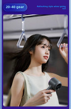 Outdoor Handheld Cold Compress Fan 3600mAh Quite High-speed Cold Air USB Rechargeable Mini Turbo Fan with Lanyard Portable Fan