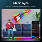 TUYA Neon LED Strip Lights 5V 72LEDs/M Silicone Neon Rope Light with Music Sync RGBIC Dreamcolor Chasing Strip Tape for Room